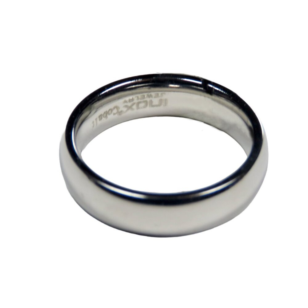 Inox Men's Polished Band Stainless Steel Ring
